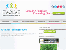 Tablet Screenshot of evolveservices.org